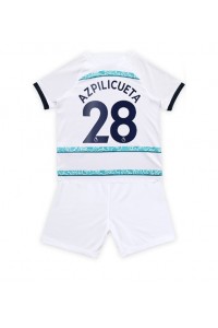 Chelsea Cesar Azpilicueta #28 Babytruitje Uit tenue Kind 2022-23 Korte Mouw (+ Korte broeken)